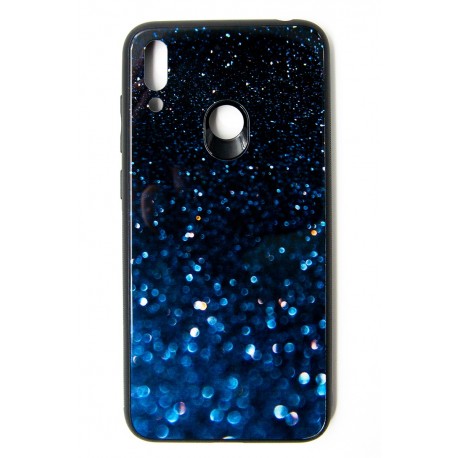 Чехол-панель Dengos (Back Cover) "Glam" для Huawei Y7 2019, синий калейдоскоп