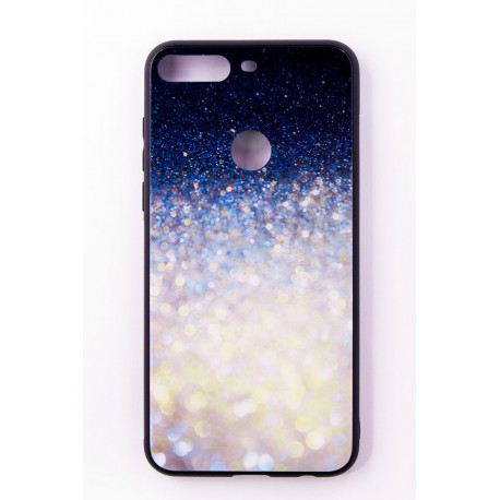 Чохол-панель FINE LINE (Back Cover) "Glam" для Huawei Y7 Prime 2018, біло-синій калейдоскоп