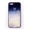 Чехол-панель FINE LINE (Back Cover) "Glam" для Huawei Y7 Prime 2018, бело-синий калейдоскоп