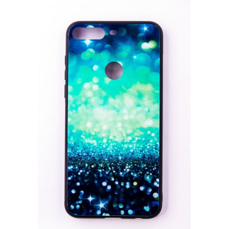 Чехол-панель FINE LINE (Back Cover) "Glam" для Huawei Y7 Prime 2018, сине-мятный калейдоскоп
