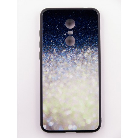 Чехол-панель FINE LINE (Back Cover) "Glam" для Xiaomi Redmi 5 Plus, бело-синий калейдоскоп