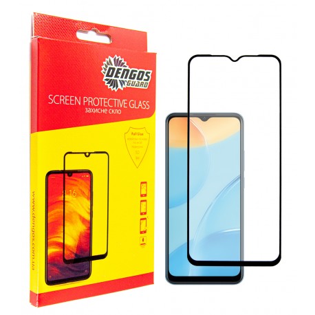 Защитное стекло DENGOS Full Glue для OPPO A16 (Black)