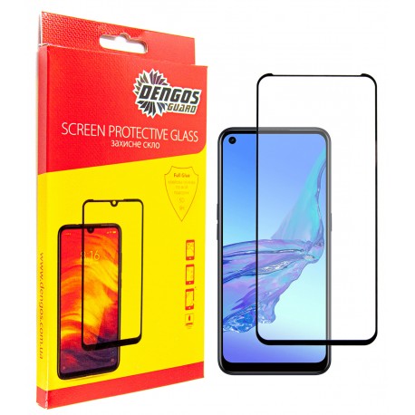 Защитное стекло DENGOS Full Glue для OPPO A55 (black)
