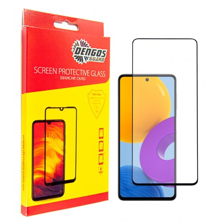 Защитное стекло DENGOS Full Glue для Samsung Galaxy M52 (black)