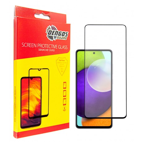 Захисне скло DENGOS Full Glue для Samsung Galaxy A52 (black)