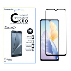 Защитное стекло Fine Line Full Glue для Vivo V23e (Black)