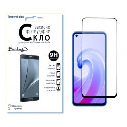 Защитное стекло Fine Line Full Glue для OPPO A76 (Black)