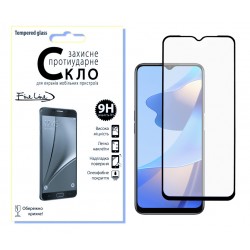 Защитное стекло Fine Line Full Glue для OPPO A54s (Black)