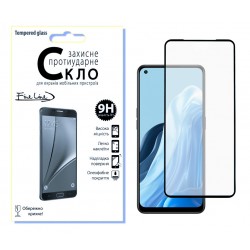 Защитное стекло Fine Line Full Glue для OPPO Reno 7 (Black)