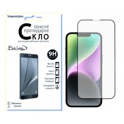 Захисне скло Fine Line Full Glue для iPhone 14 (Black)