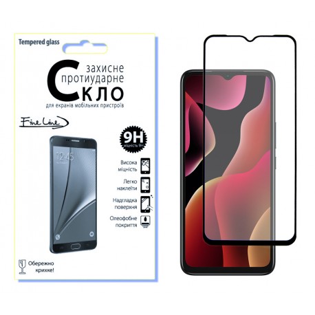 Захисне скло Fine Line Full Glue для Infinix Smart 6 (Black)
