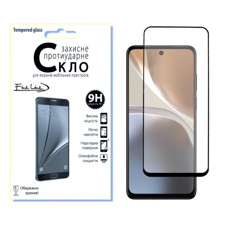 Захисне скло Fine Line Full Glue для Motorola G31/G32 (Black)
