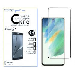 Захисне скло Fine Line Full Glue для Samsung Galaxy S21 FE (Black)