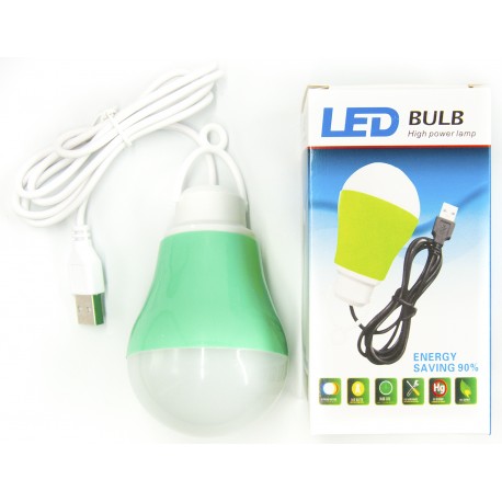 USB LED-лампа, 5V, 5W зелений корпус