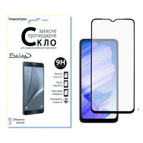 Захисне скло Fine Line Full Glue для Tecno POP 5 LTE (Black)