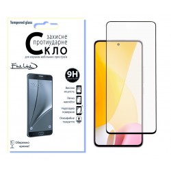 Захисне скло Fine Line Full Glue для Xiaomi 12 Lite (Black)