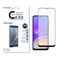 Защитное стекло Fine Line Full Glue для Samsung Galaxy A05 (Black)