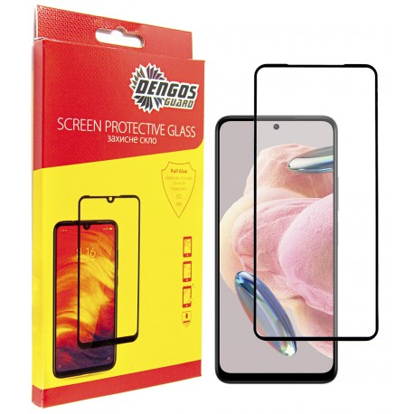 Защитное стекло DENGOS Full Glue для Xiaomi Redmi Note 12 (Black)