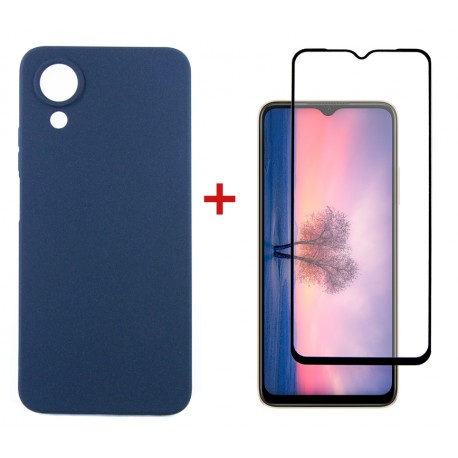 Комплект для OPPO A17K панель + скло DENGOS (Blue) (DG-KM-01)