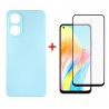 Комплект для OPPO A78 4g панель + скло DENGOS (ice blue) (DG-KM-03)