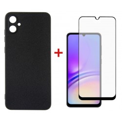 Комплект для Samsung Galaxy A05 (A055) панель + скло DENGOS (Black) (DG-KM-07)