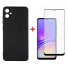 Комплект для Samsung Galaxy A05 (A055) панель + скло DENGOS (Black) (DG-KM-07)