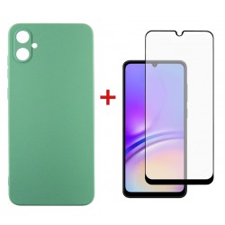 Комплект для Samsung Galaxy A05 (A055) панель + скло DENGOS (Mint) (DG-KM-08)