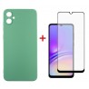 Комплект для Samsung Galaxy A05 (A055) панель + скло DENGOS (Mint) (DG-KM-08)