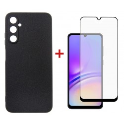 Комплект для Samsung Galaxy A05s (A057) панель + скло DENGOS (Black) (DG-KM-09)
