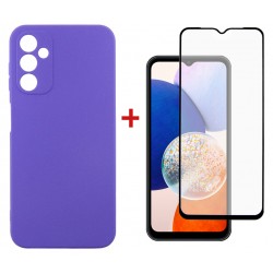Комплект для Samsung Galaxy A14 5G панель + скло DENGOS (Purple) (DG-KM-13)