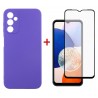 Комплект для Samsung Galaxy A14 5G панель + скло DENGOS (Purple) (DG-KM-13)