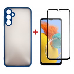 Комплект для Samsung Galaxy M14 панель + скло DENGOS (Blue) (DG-KM-16)
