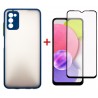 Комплект для Samsung Galaxy A03s панель + скло DENGOS (Blue) (DG-KM-25)