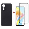 Комплект для OPPO A78 4g панель + скло DENGOS (Black) (DG-KM-03)