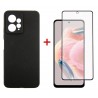 Комплект для Xiaomi Redmi Note 12 4G панель + скло DENGOS (Black) (DG-KM-44)