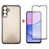 Комплект для Samsung Galaxy A15 панель + скло DENGOS (Black) (DG-KM-69)