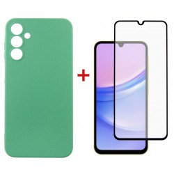 Комплект для Samsung Galaxy A25 5G панель + скло DENGOS (Mint) (DG-KM-60)