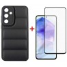 Комплект для Samsung Galaxy A55 5G панель + скло DENGOS (Black) (DG-KM-57)