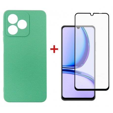 Комплект для Realme C51 панель + скло DENGOS (Mint) (DG-KM-61)