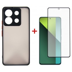 Комплект для Xiaomi Redmi Note 13 Pro 5G панель + скло DENGOS (Black) (DG-KM-68)