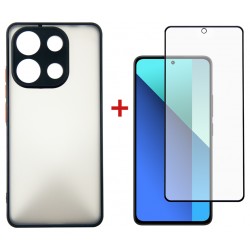 Комплект для Xiaomi Redmi Note 13 4g панель + скло DENGOS (Black) (DG-KM-66)
