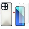 Комплект для Xiaomi Redmi Note 13 4g панель + скло DENGOS (Black) (DG-KM-66)