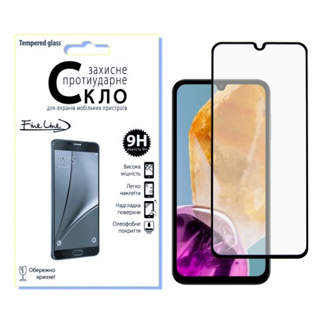 Захисне скло Fine Line Full Glue для Samsung Galaxy M15 5G (Black)