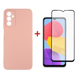Комплект для Samsung Galaxy M13 панель + скло DENGOS (Pink) (DG-KM-72)