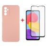 Комплект для Samsung Galaxy M13 панель + скло DENGOS (Pink) (DG-KM-72)