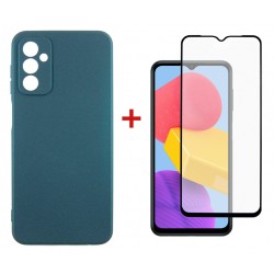 Комплект для Samsung Galaxy M13 панель + скло DENGOS (Green) (DG-KM-73)