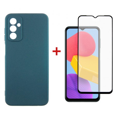 Комплект для Samsung Galaxy M13 панель + скло DENGOS (Green) (DG-KM-73)