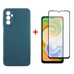 Комплект для Samsung Galaxy A04s панель + скло DENGOS (Green) (DG-KM-78)