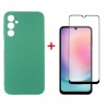 Комплект для Samsung Galaxy A24 5G панель + скло DENGOS (Mint) (DG-KM-79)