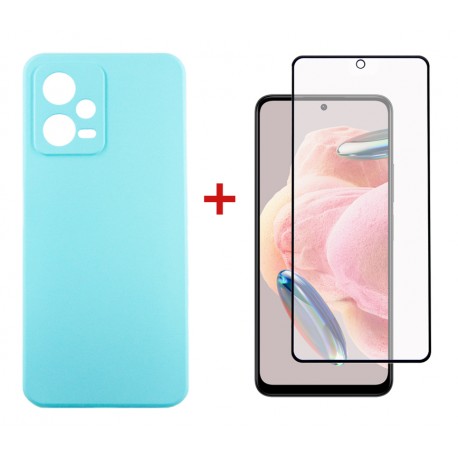 Комплект для Xiaomi Redmi Note 12 5G панель + скло DENGOS (Ice blue) (DG-KM-84)